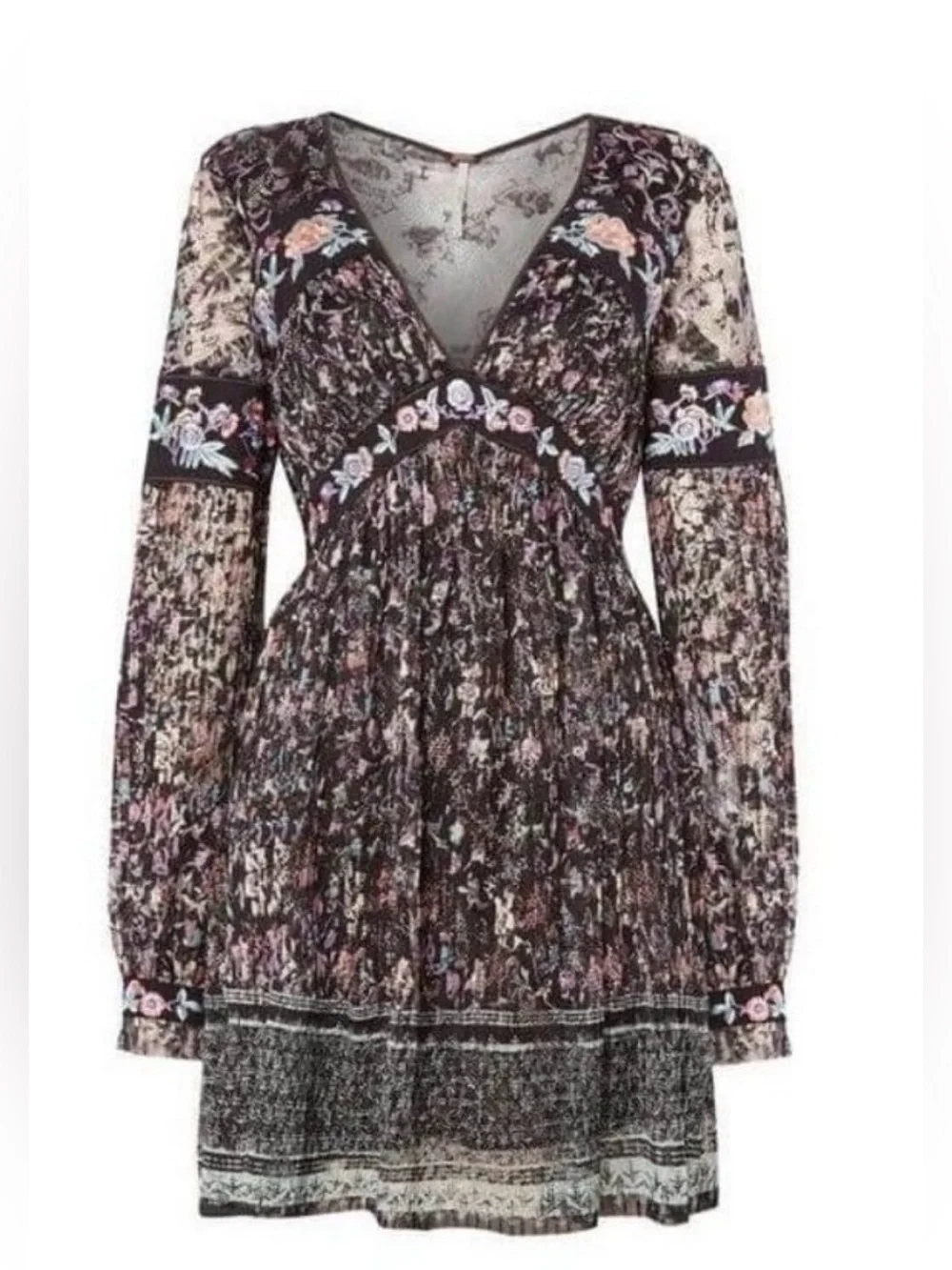 Free People Free People Cherry Blossom Embroidered Lace Dress Size 10